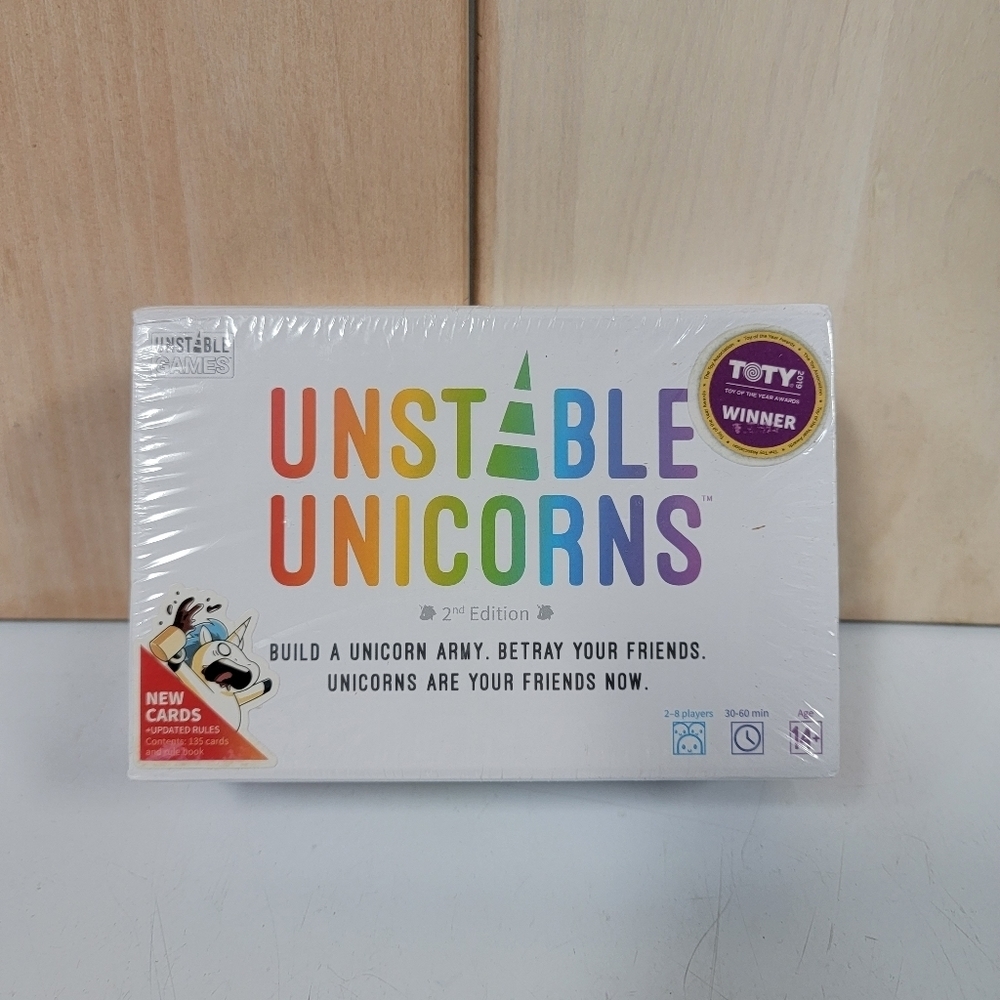 Unstable Unicorns 2nd Edit. Card Game.*LTD TIME ONLY*FREE COPY*NEW SEALED